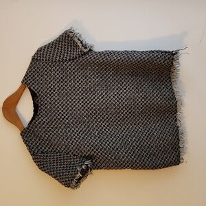 Who What Wear woven tweed top